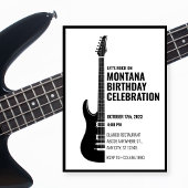 Invitation Guitare simple moderne