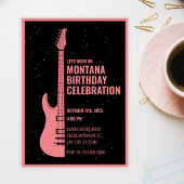Invitation Guitare vintage 