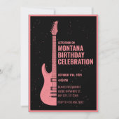 Invitation Guitare vintage  (Devant)