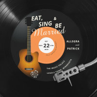 Guitare Vinyl Record Musique Thème Noir Mariage