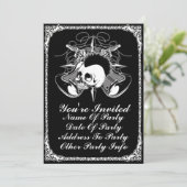 Invitation Guitares Roses de Punk Rock Mohawk (Debout devant)