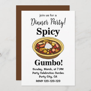 Invitation Gumbo Gumbo épicé