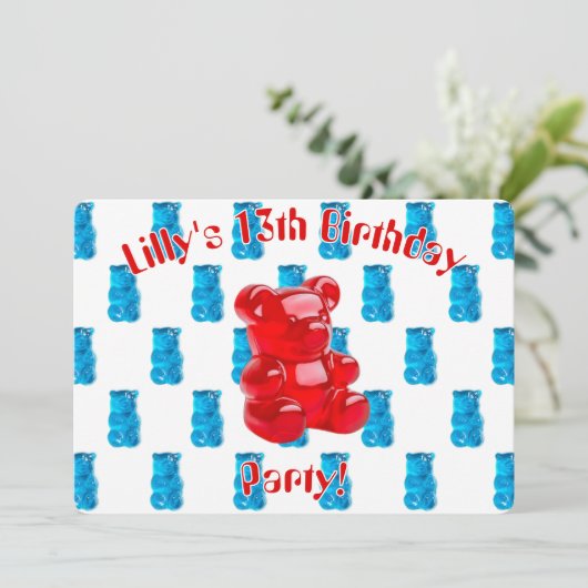 Invitation Gummy Jelly  (Debout devant)