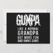Invitation GUNPA Comme Un Grand-Père Normal Mais Plus Amusant (Devant)