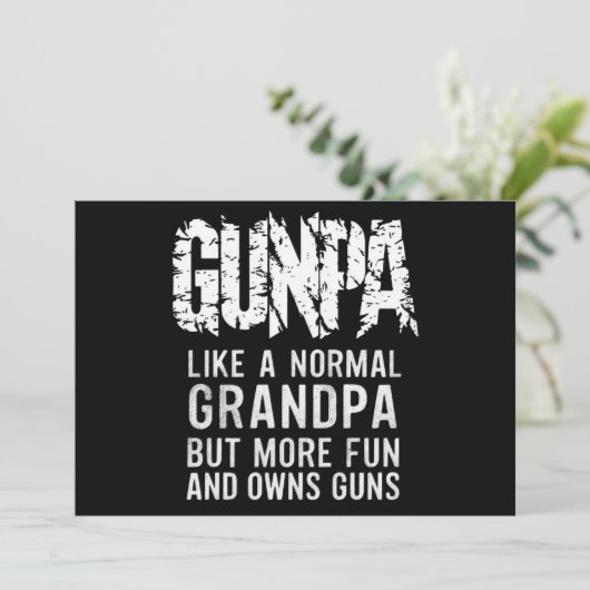 Invitation GUNPA Comme Un Grand-Père Normal Mais Plus Amusant (Debout devant)