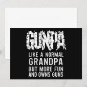 Invitation GUNPA Comme Un Grand-Père Normal Mais Plus Amusant (Devant / Derrière)