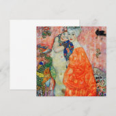 Invitation Gustav Klimt - Amies (Devant / Derrière)