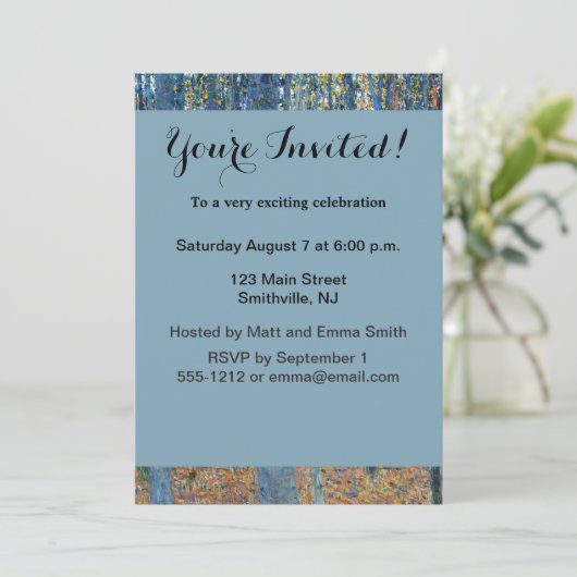 Invitation Gustav Klimt Beech (Debout devant)