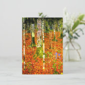 Invitation Gustav Klimt Bouleaux (Debout devant)