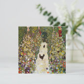 Invitation Gustav Klimt - Chemin du jardin avec poulets (Debout devant)