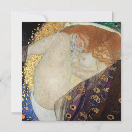 Invitation Gustav Klimt - Danae (Devant)