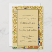 Invitation Gustav Klimt Exécution Nouveau Couple (Dos)