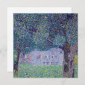 Invitation Gustav Klimt - Ferme en Haute-Autriche (Devant / Derrière)