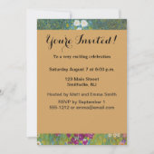 Invitation Gustav Klimt Fleur Jardin Cottage Nature (Devant)