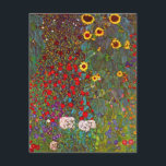 Invitation Gustav Klimt Garden avec des fleurs de soleil Invi<br><div class="desc">Jardin de la ferme Gustav Klimt avec des invitations de tournesols. Peinture à l'huile sur toile de 1905-06. Bien que Klimt soit le plus reconnu pour sa période d'or qui a produit des oeuvres classiques comme The Kiss et Portrait d'Adele Bloch Bauer, l'artiste a également produit des oeuvres paysagères extrêmement...</div>