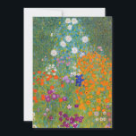 Invitation Gustav Klimt - Jardin des fleurs<br><div class="desc">Jardin aux fleurs - Gustav Klimt en 1905-1907</div>