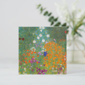 Invitation Gustav Klimt - Jardin des fleurs (Debout devant)