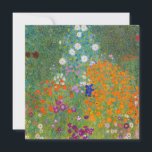 Invitation Gustav Klimt - Jardin des fleurs<br><div class="desc">Jardin aux fleurs - Gustav Klimt en 1905-1907</div>