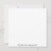 Invitation Gustav Klimt Kiss en violet Art Print Flat Card (Dos)