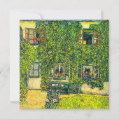 Invitation Gustav Klimt La Maison de Guardaboschi (Devant)