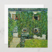 Invitation Gustav Klimt - La Maison de Guardaboschi (Devant / Derrière)