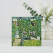 Invitation Gustav Klimt - La Maison de Guardaboschi (Debout devant)