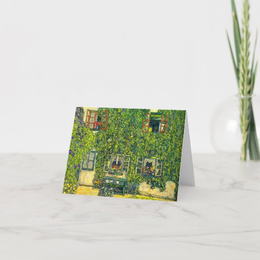 Invitation Gustav Klimt La Maison de Guardaboschi (Devant)