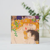 Invitation Gustav Klimt - La Mère et l'Enfant (Debout devant)