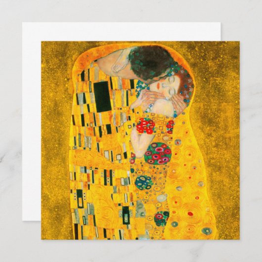 Invitation Gustav Klimt Le Baiser (Devant / Derrière)