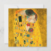 Invitation Gustav Klimt Le Baiser (Devant)