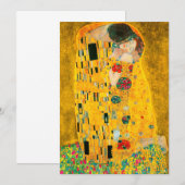 Invitation Gustav Klimt Le Baiser (Devant / Derrière)