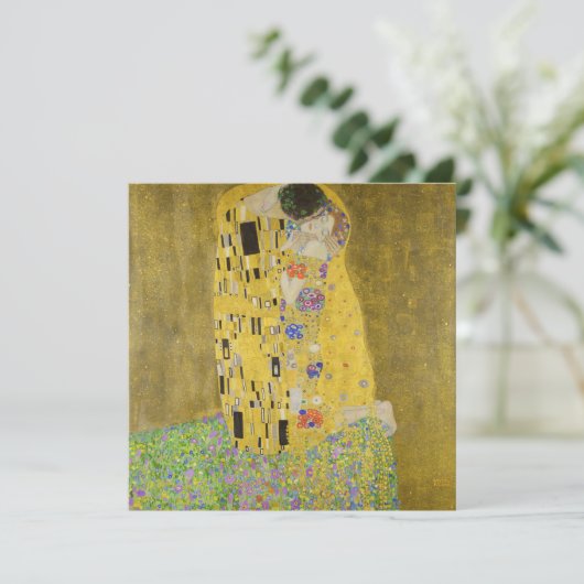 Invitation Gustav Klimt - Le baiser (Debout devant)