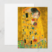 Invitation Gustav Klimt Le Baiser (Devant / Derrière)