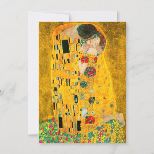 Invitation Gustav Klimt Le Baiser (Devant)