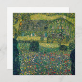 Invitation Gustav Klimt - Maison de campagne de l'Attersee (Devant / Derrière)