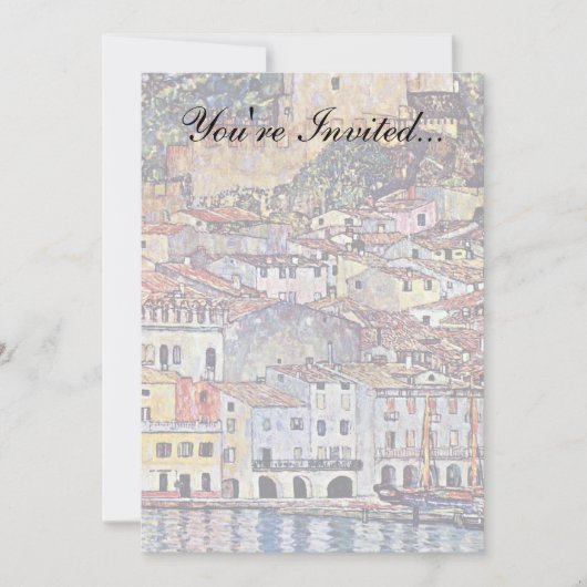 Invitation Gustav Klimt - Malcesine au lac de Garde Italie (Devant)
