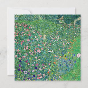 Invitation Gustav Klimt - Paysage de jardin italien