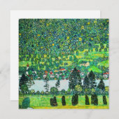Invitation Gustav Klimt - Pente de montagne à Unterach (Devant / Derrière)