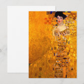 Invitation Gustav Klimt Portrait d'Adele Bloch Bauer (Devant / Derrière)
