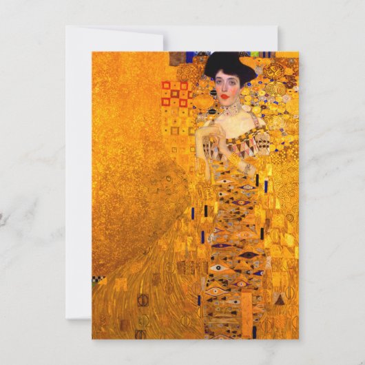 Invitation Gustav Klimt Portrait d'Adele Bloch Bauer (Devant)