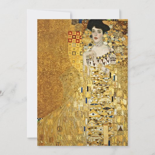 Invitation Gustav Klimt - Portrait D'Adele Bloch Bauer (Devant)