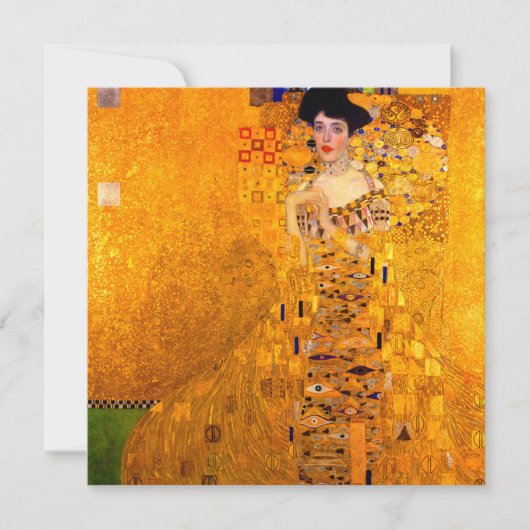 Invitation Gustav Klimt Portrait d'Adele Bloch Bauer (Devant)