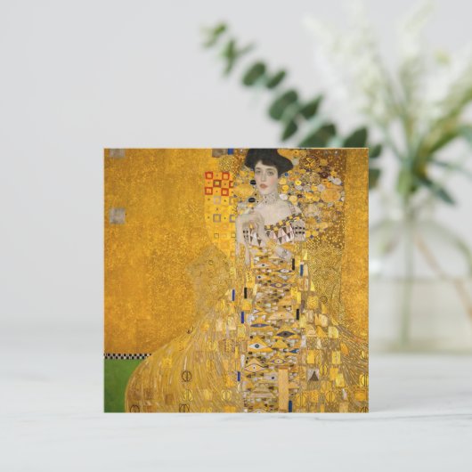 Invitation Gustav Klimt - Portrait d'Adele Bloch-Bauer I (Debout devant)