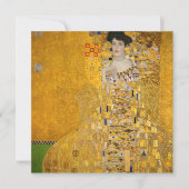 Invitation Gustav Klimt - Portrait d'Adele Bloch-Bauer I (Devant)