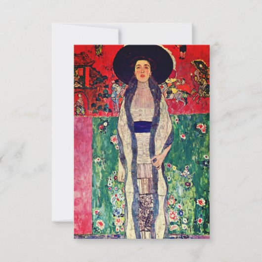 Invitation Gustav Klimt Portrait d'Adele Bloch-Bauer II (Devant)