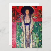 Invitation Gustav Klimt Portrait d'Adele Bloch-Bauer II (Devant / Derrière)