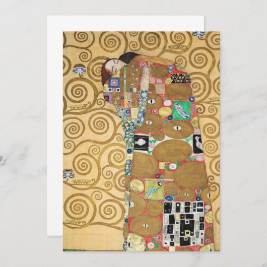 Invitation Gustav Klimt - Réalisation, Stoclet Frieze (Devant / Derrière)