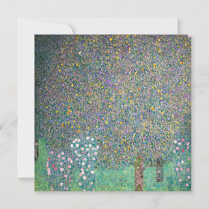 Invitation Gustav Klimt - Roseraies sous les Arbres