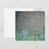 Invitation Gustav Klimt - Rosiers sous les arbres (Devant / Derrière)