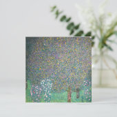 Invitation Gustav Klimt - Rosiers sous les arbres (Debout devant)